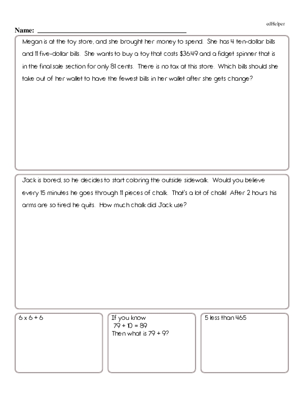 Division Math Chapter Workbook