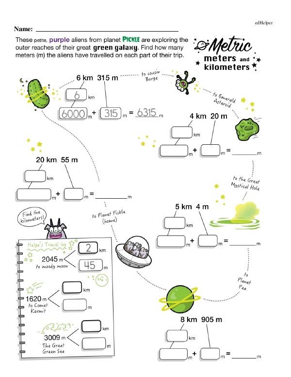 Real World Problems Measurement Large Workbook Grade 3