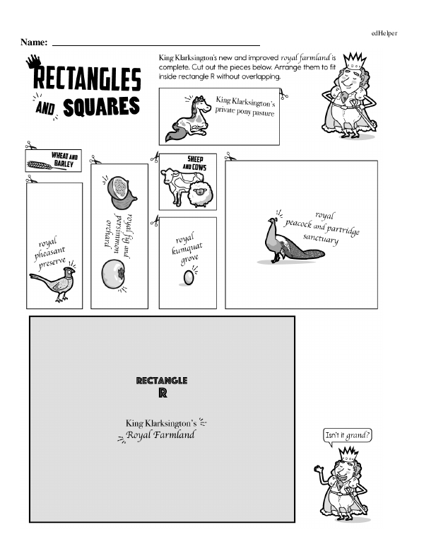 Squares And Rectangles Math Chapter Workbook