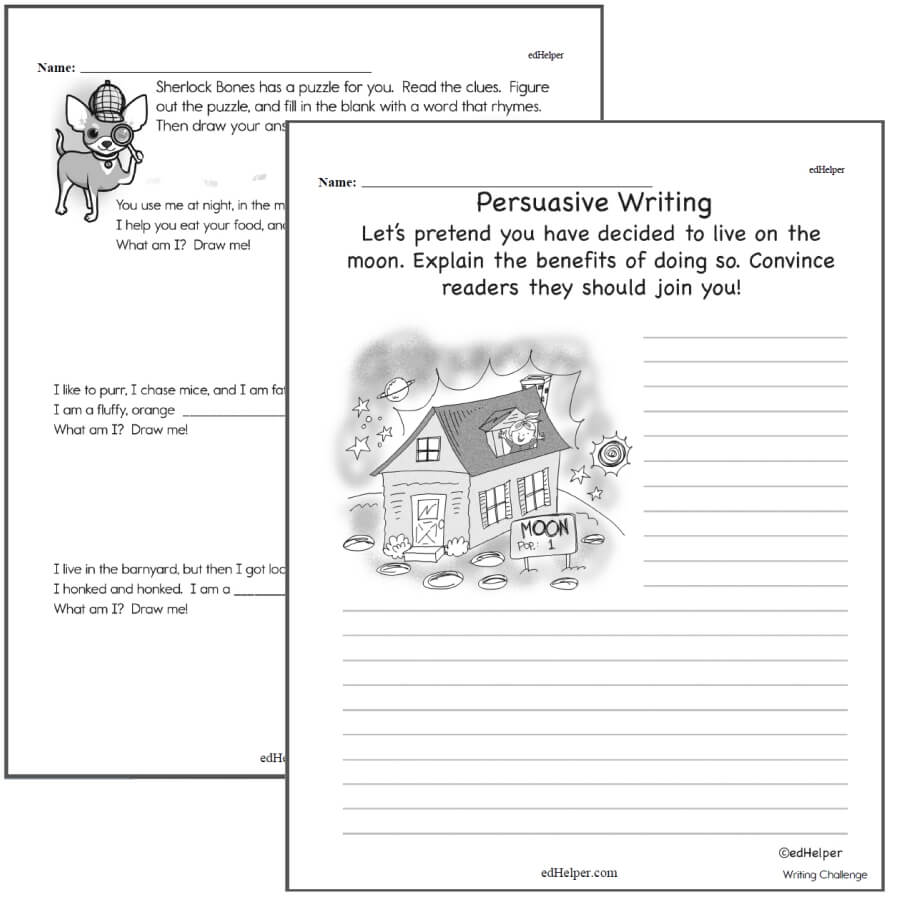 2nd grade creative writing worksheets