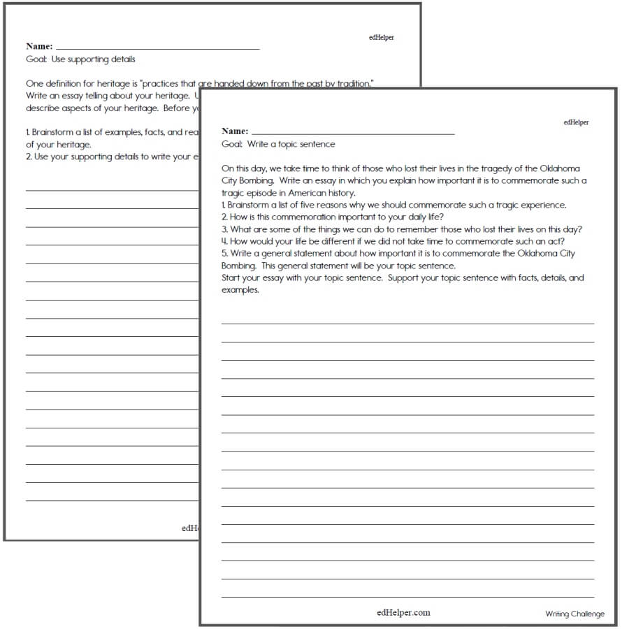 2nd Grade Writing Worksheet