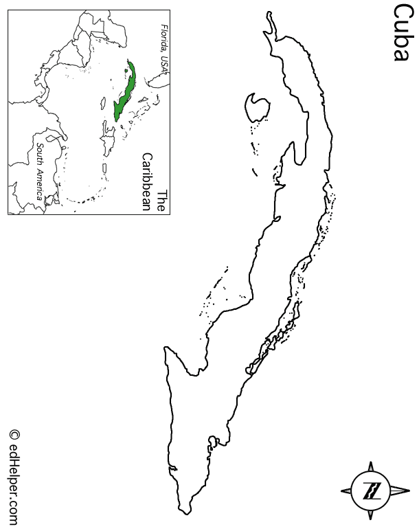 Cuba Outline Map