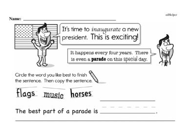 Kindergarten Inauguration Workbook - Writing, Reading, and Activities