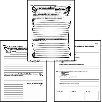 Sixth Grade Inauguration Workbook - Writing, Reading, and Activities