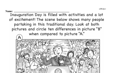 Third Grade Inauguration Workbook - Writing, Reading, and Activities