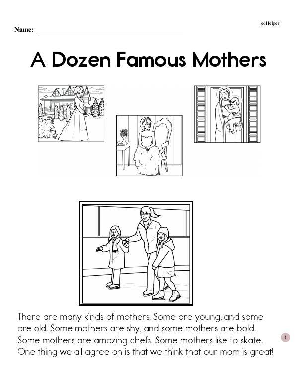 A Dozen Famous Mothers