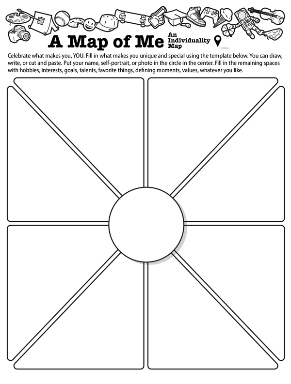 Celebrating Individuality: A Map of Me - Individuality Map