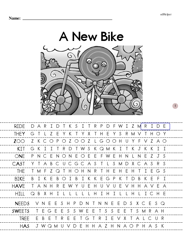 A New Bike - Tiered Reader with Study Questions (Sweets Book 4 - First Books - Beginning Reader)