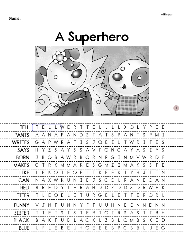 A Super Hero - Focused Reading (The Little Lucas Early Reader Book Series Book 3 - Beginning Reader)