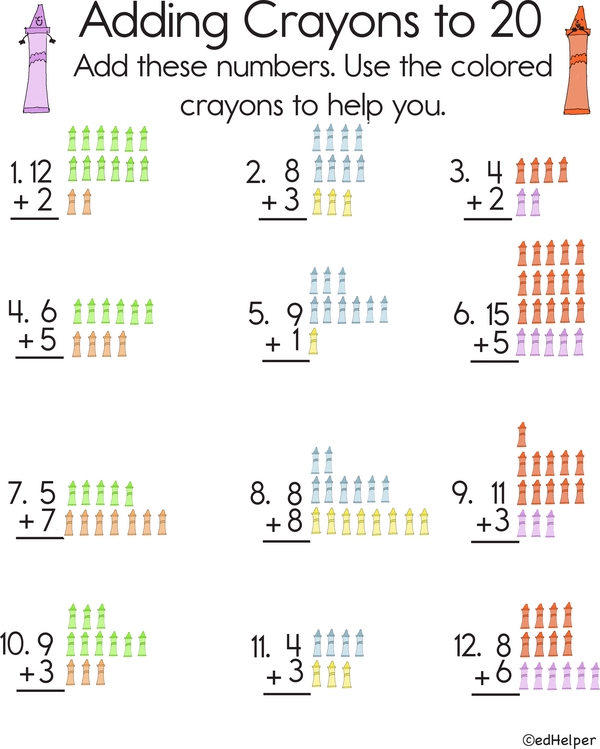 Adding Crayons to 20