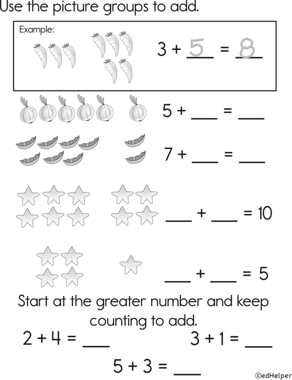 Math Party: A Workbook for Counting and Addition