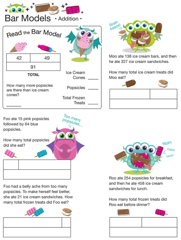 Munching Addition: A Bar Model Workbook