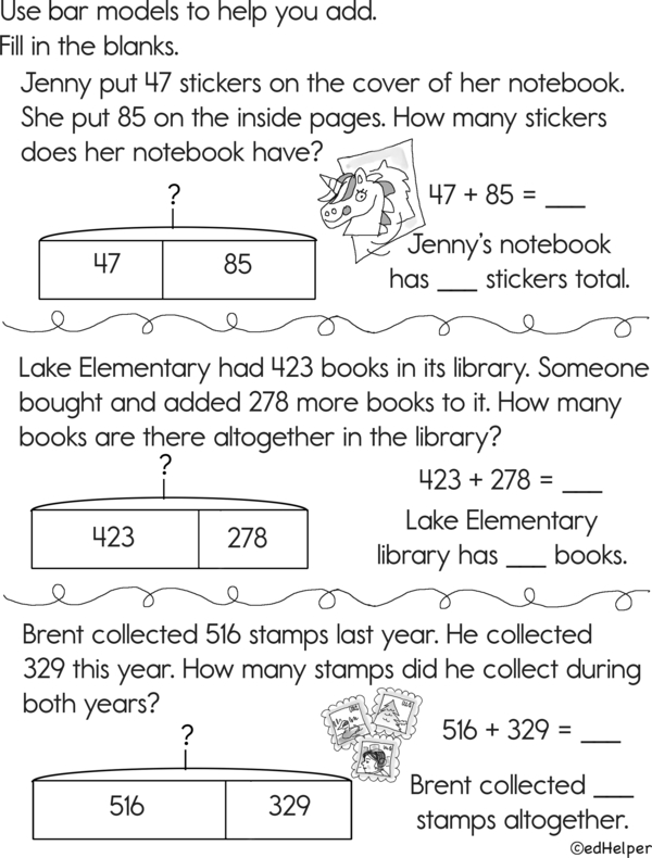 Bar Model Fun: A Workbook for Addition & Subtraction