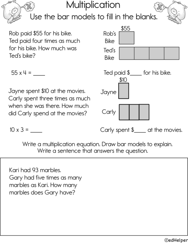 Arithmetic Fun: An Activity Workbook for Bar Models