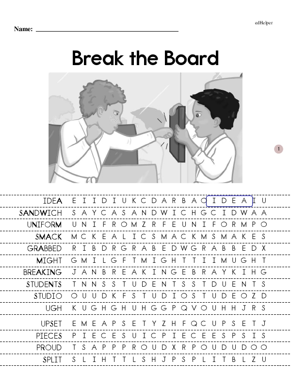 Break the Board - Leveled Literacy Book with Discussion Prompts (Get Your Kicks Book Series Book 3 - Developing Reader)