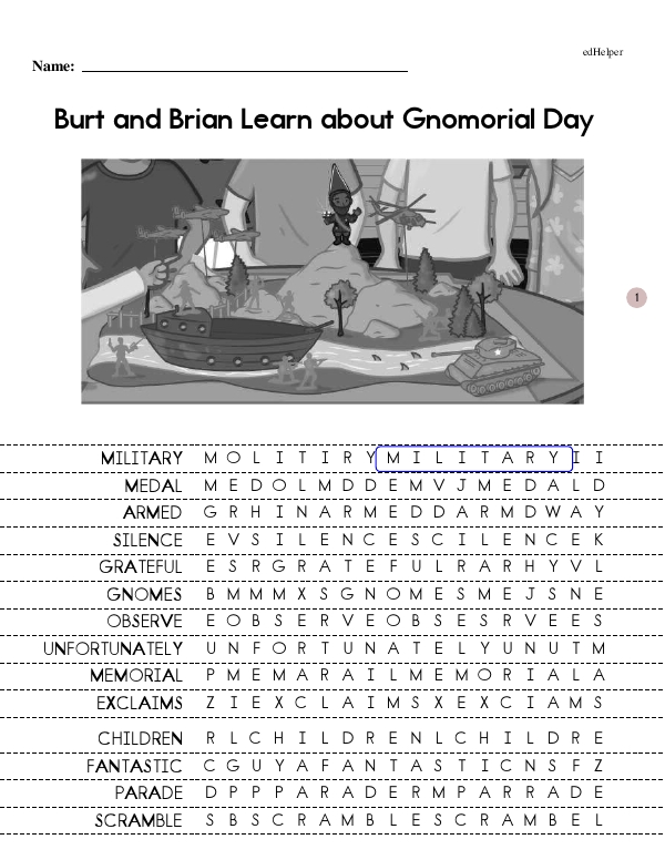 Burt and Brian Learn about Gnomorial Day - Mastering Comprehension (Gnomes Leveled Readers - Advanced Reading and Learning Series - Book 18 - Growing Reader)