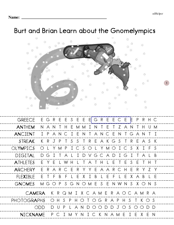 Burt and Brian Learn about the Gnomelympics - Reading and Understanding (Gnomes Leveled Readers - Advanced Reading and Learning Series - Book 14 - Growing Reader)