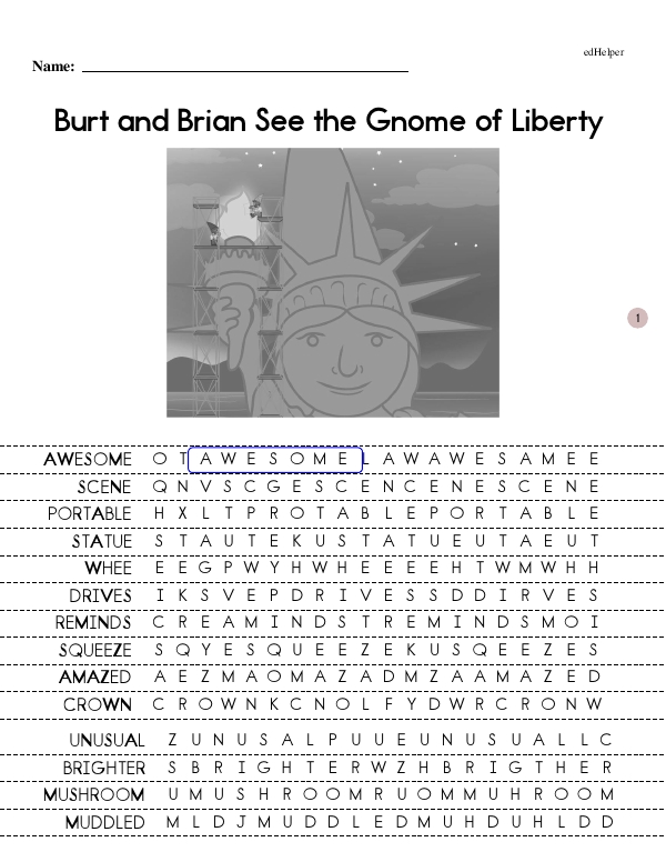 Burt and Brian See the Gnome of Liberty - Deep-Dive Reading: (Gnomes Leveled Readers - Advanced Reading and Learning Series - Book 4 - Growing Reader)