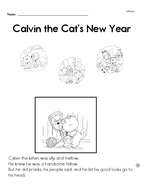 Calvin the Cat's New Year