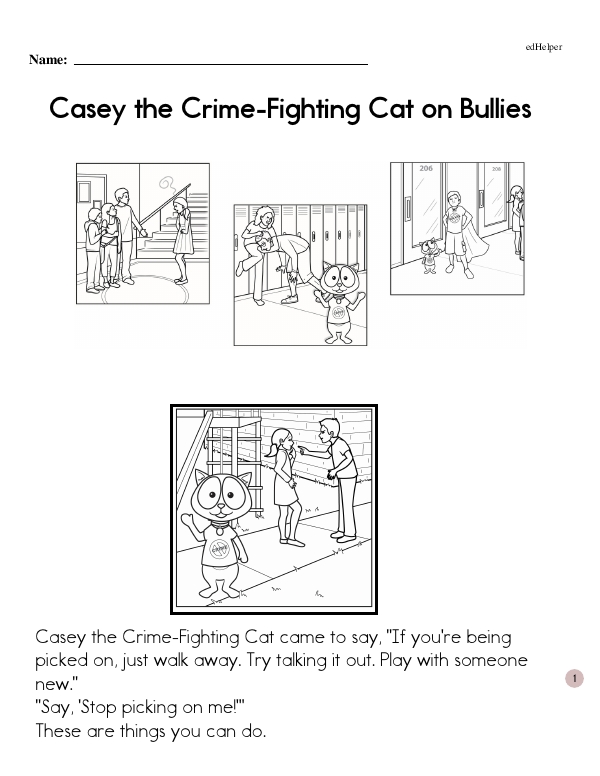 Casey the Crime-Fighting Cat on Bullies