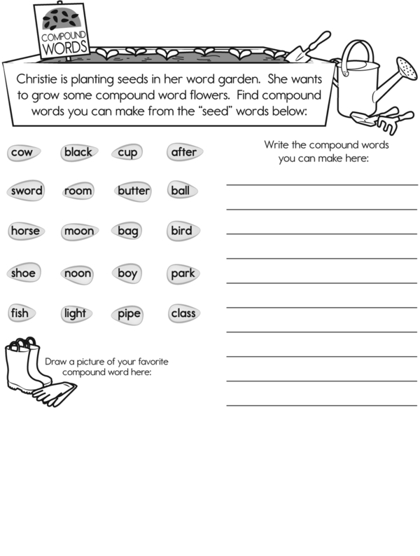 Combine Seed Words to Create Compound Words in a Word Garden