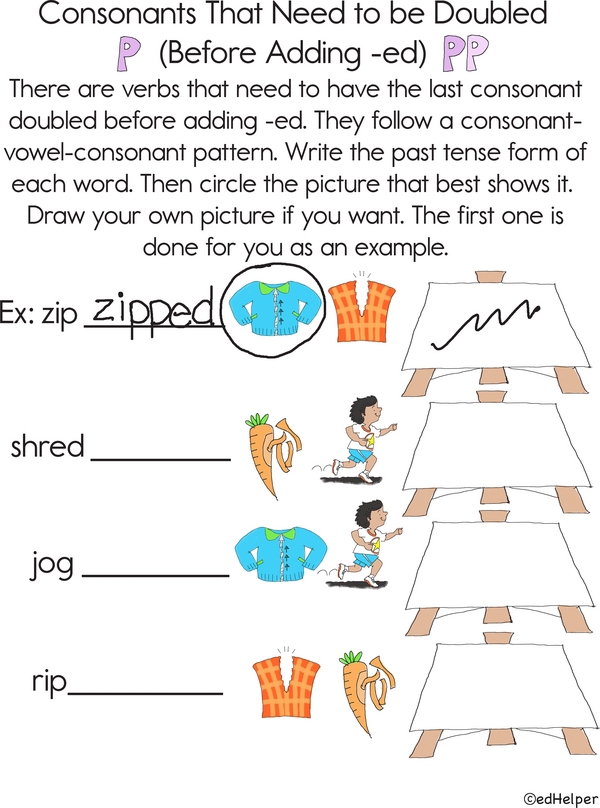 Past Tense Play: Doubling Consonants