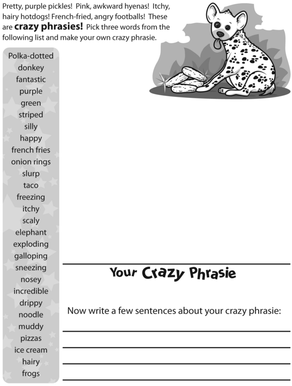 Creating Crazy Phrasies Using Three Words: A Creative Writing Activity
