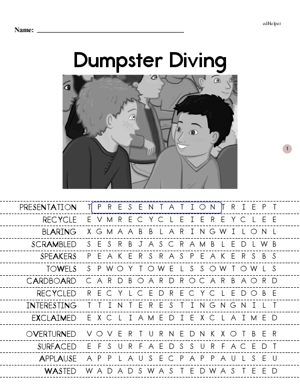 Dumpster Diving - Reading and Understanding (Get Your Kicks Book Series Book 7 - Developing Reader)