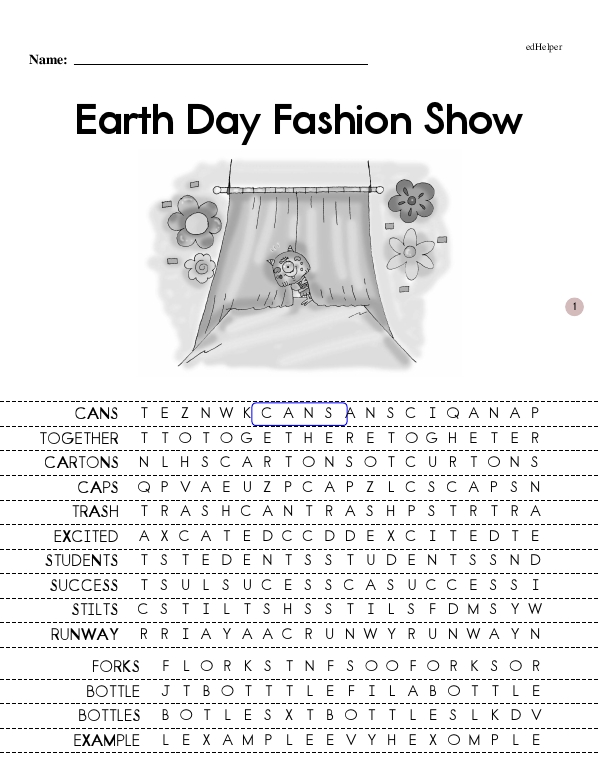 Earth Day Fashion Show - Mastering Comprehension (The Monsters Early Reader Book Series Book 8 - Developing Reader)