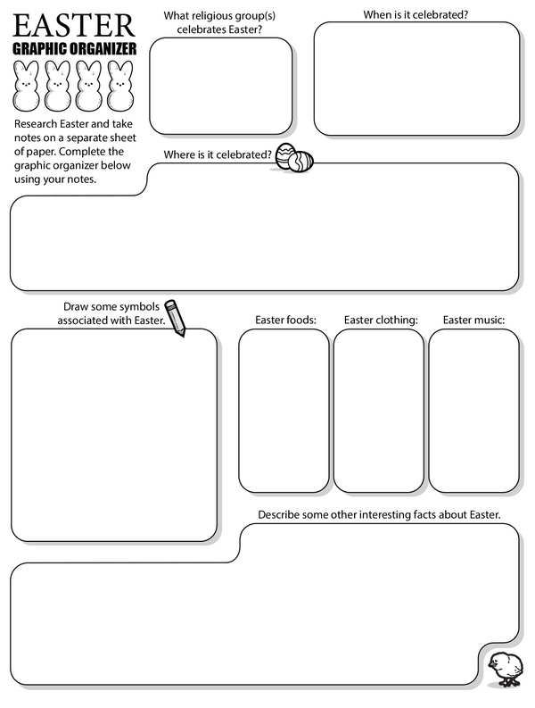 Visual Graphic Organizer for Easter