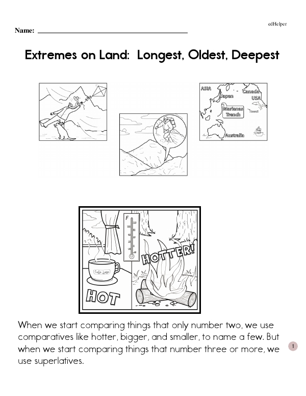 Extremes on Land:  Longest, Oldest, Deepest