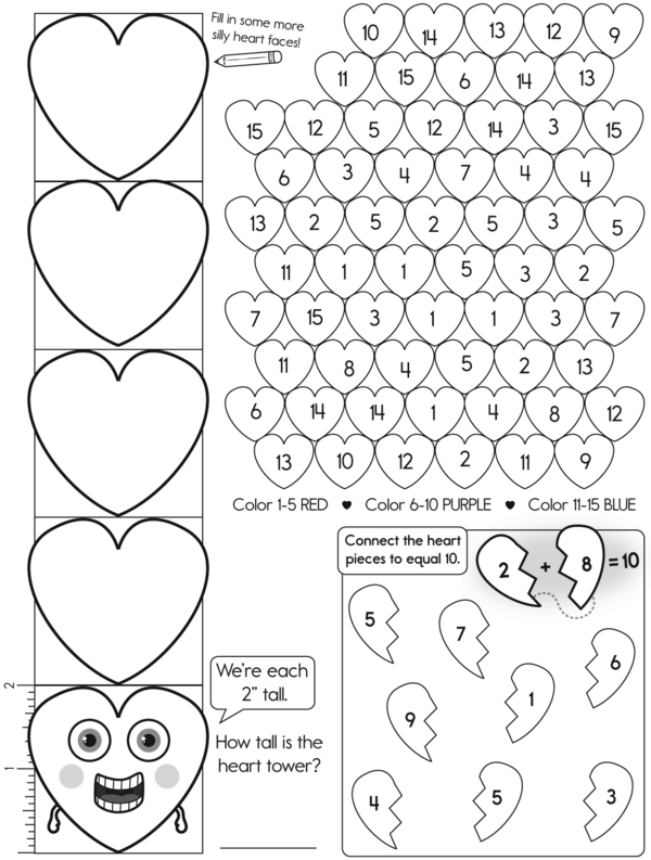 We Heart Math: A Fun Workbook for Place Values