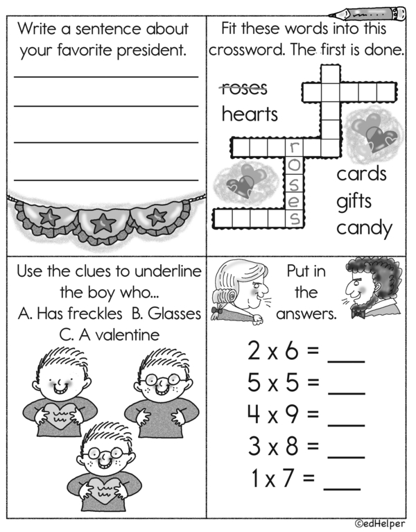 Fun with Words & Numbers: Writing, Multiplying, and Coloring Workbook