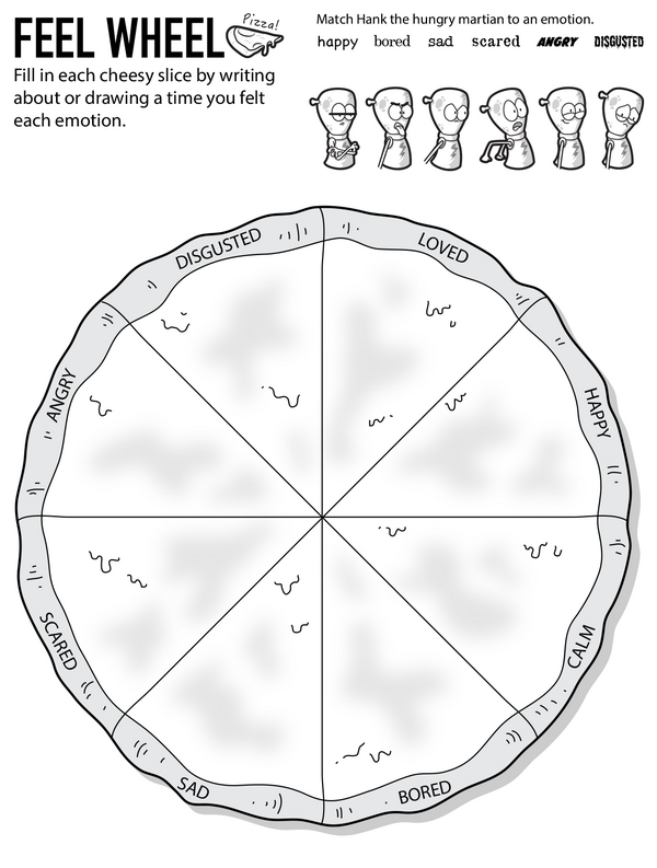 Emotions Wheel: Exploring Feelings One Pizza Slice at a Time