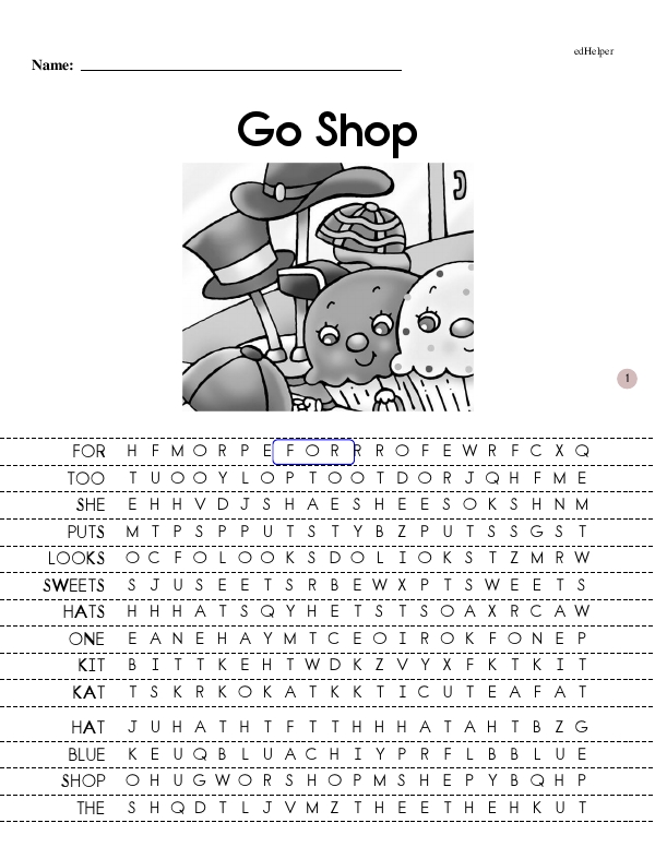 Go Shop - Focused Reading (Sweets Book 3 - First Books - Beginning Reader)