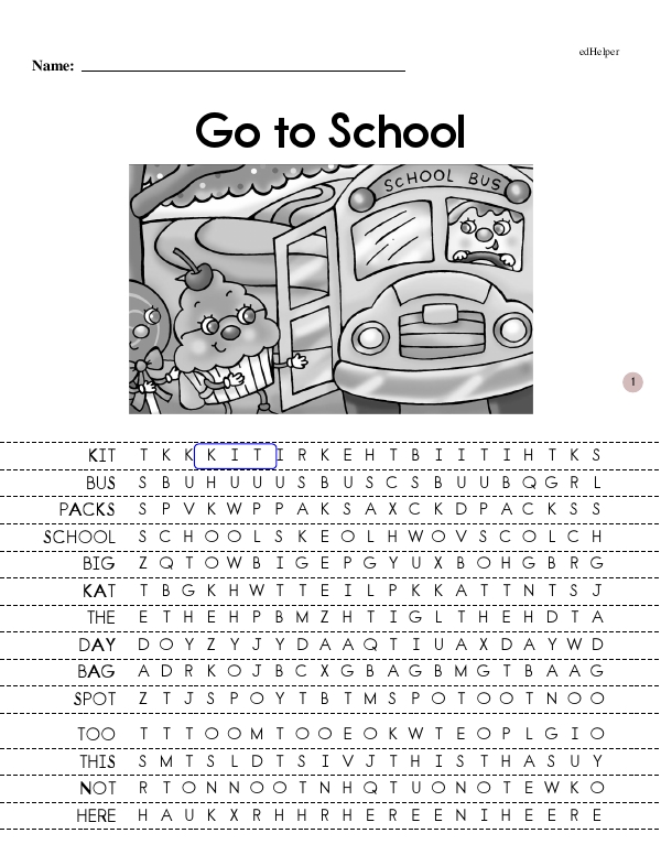 Go to School - Mastering Comprehension (Sweets Book 5 - First Books - Beginning Reader)