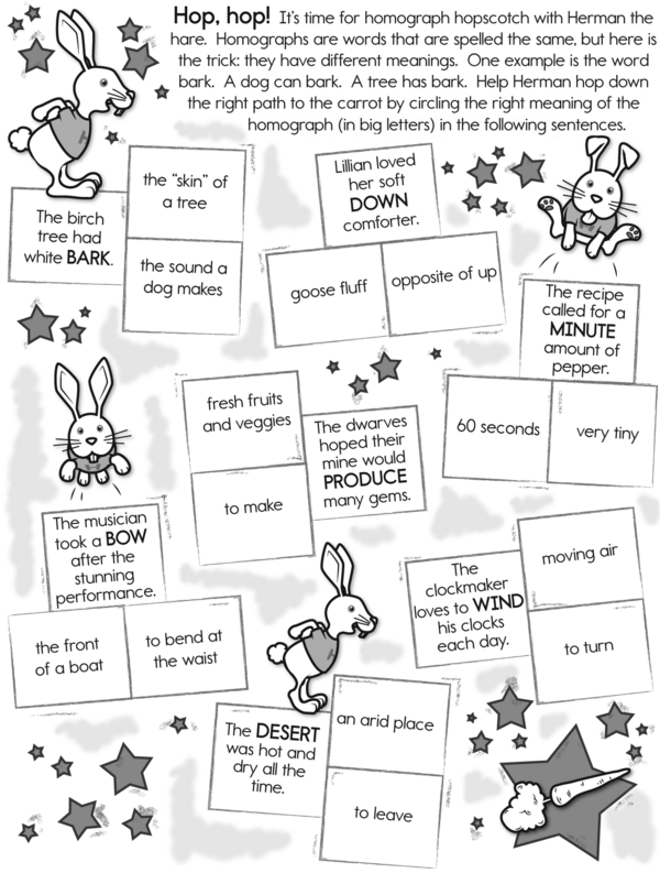 Help Herman the Hare Find the Right Homographs