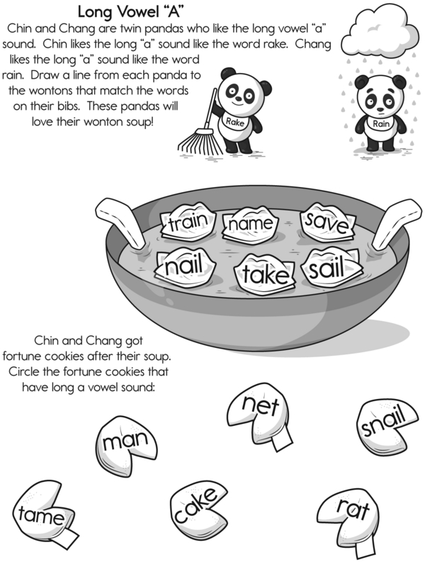 Helping the Pandas Chin and Chang Divide Up Words With the Long Vowel 