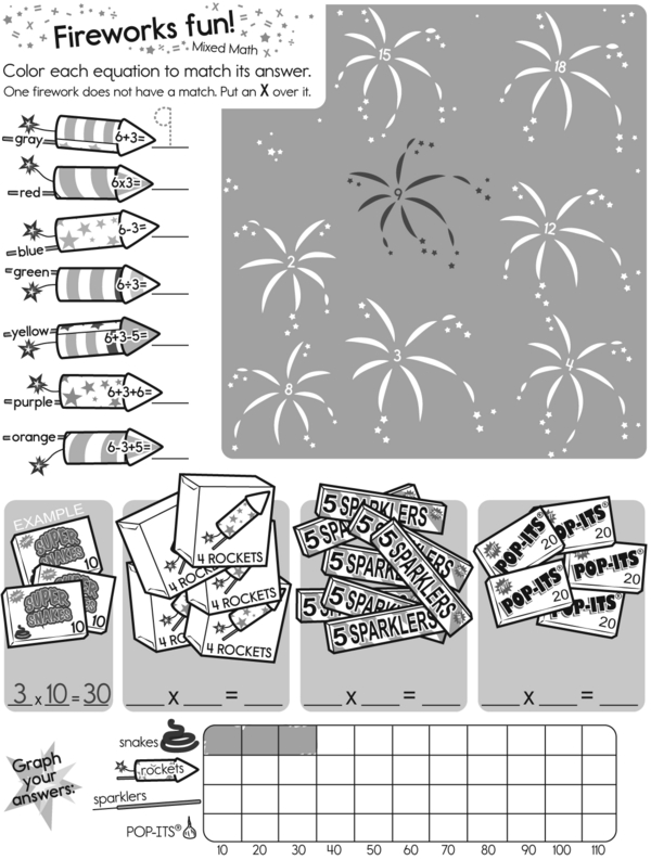 Math, Drawing, and Vowels: A Playful Workbook