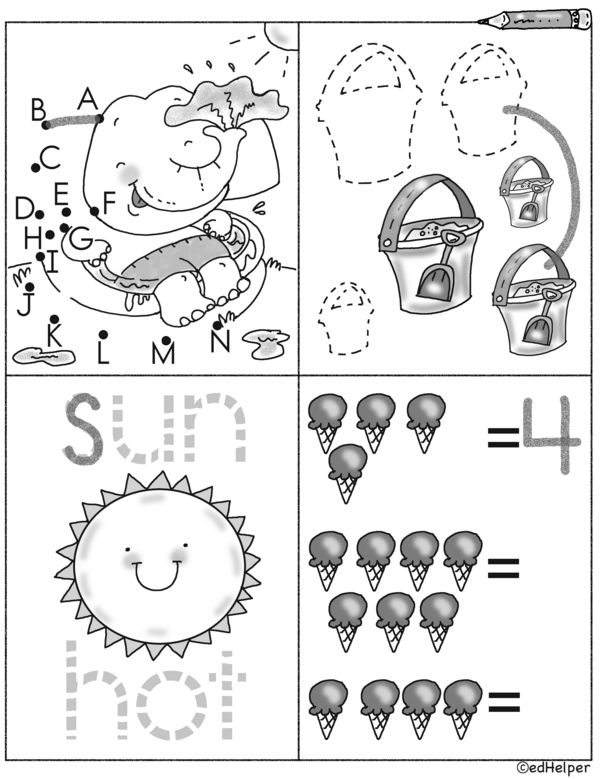 ABC and 123 Playtime: A Fun Learning Workbook