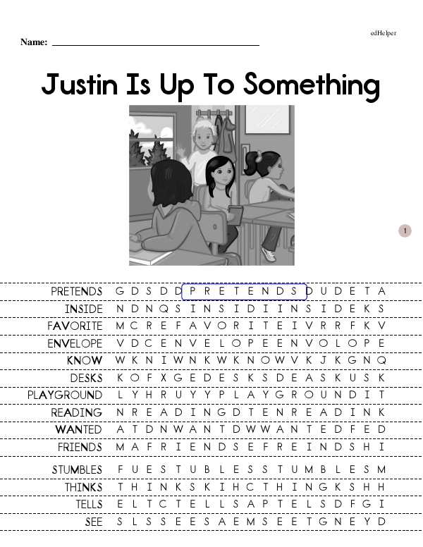 Justin Is Up To Something - Immersive Reading Experience (Pam Book 11 - Beginning Reader)