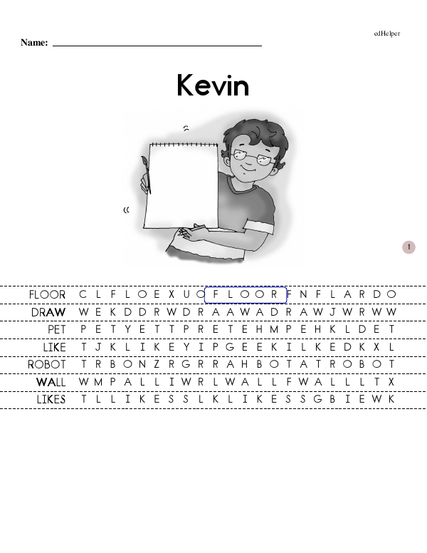 Kevin - Leveled Literacy Book with Discussion Prompts (Gavin and Kevin Book Series Book 1 - Beginning Reader)