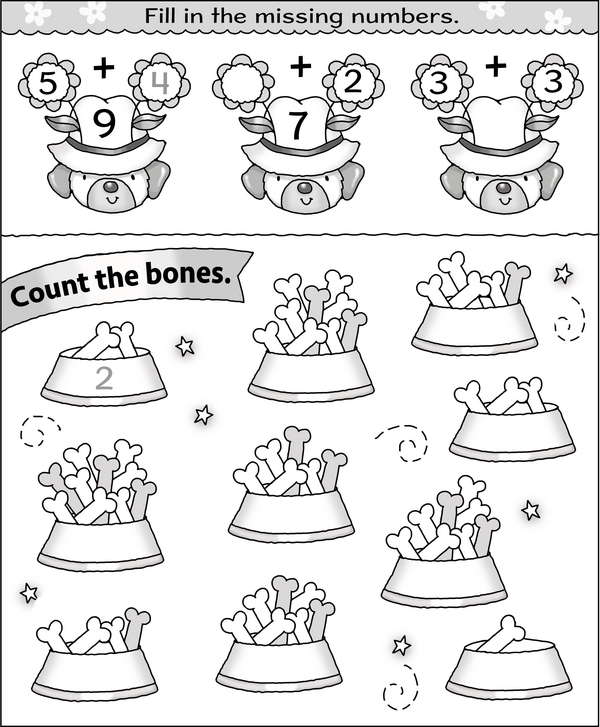 Puppy Math: A Counting Workbook