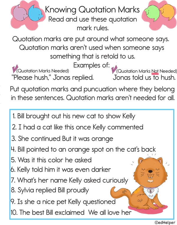 Mark It Right: Quotation and Punctuation Challenge