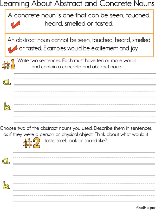 Understanding Abstract and Concrete Nouns