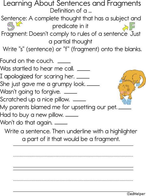 Sentence Structures: Understanding Sentences and Fragments