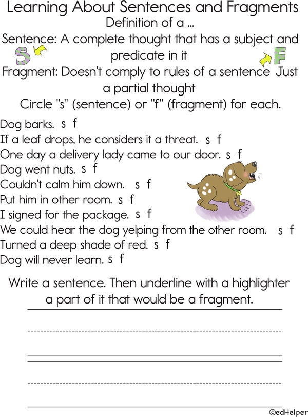 Exploring Language: A Guide to Sentences and Fragments for Kids