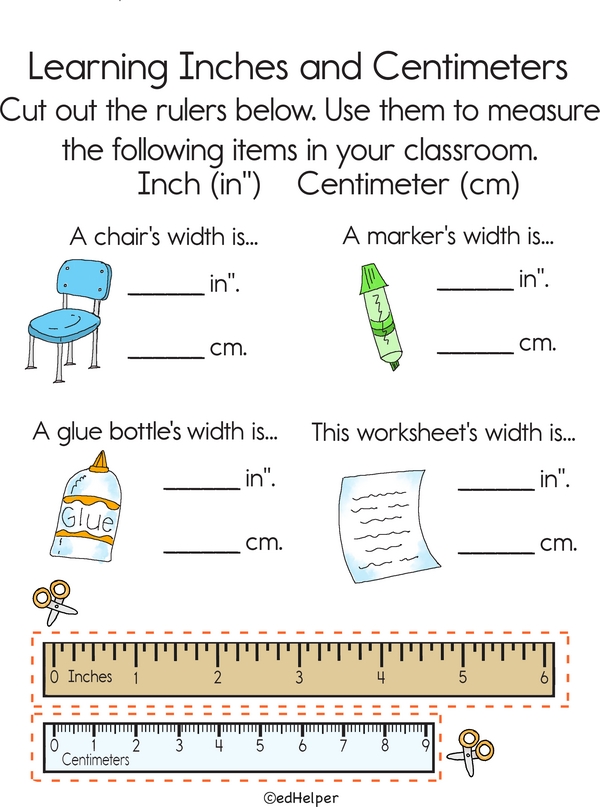 Learning Inches and Centimeters