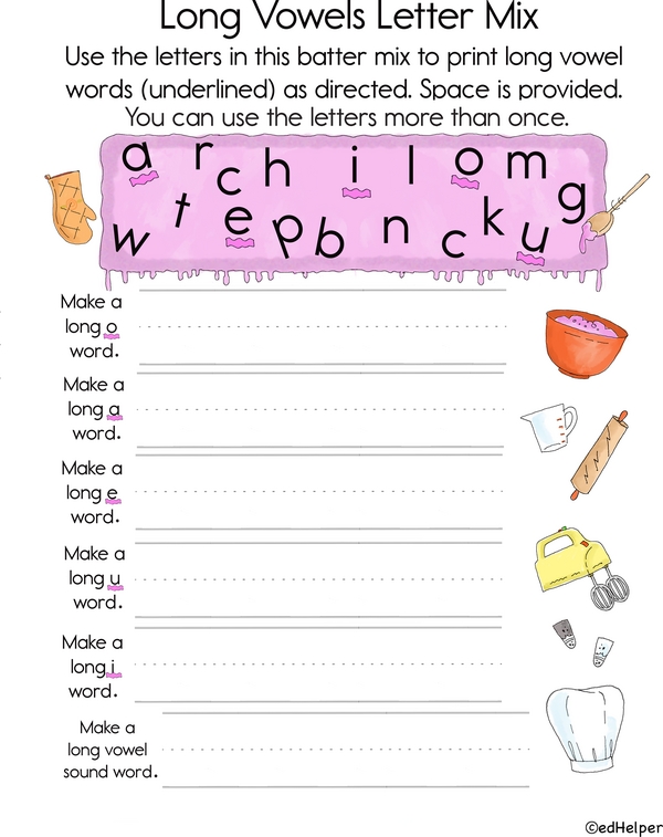 Whip Up Words with Long Vowels