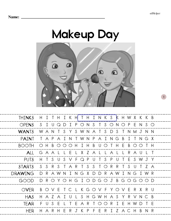 Makeup Day - Focused Reading (Pam Book 5 - Beginning Reader)